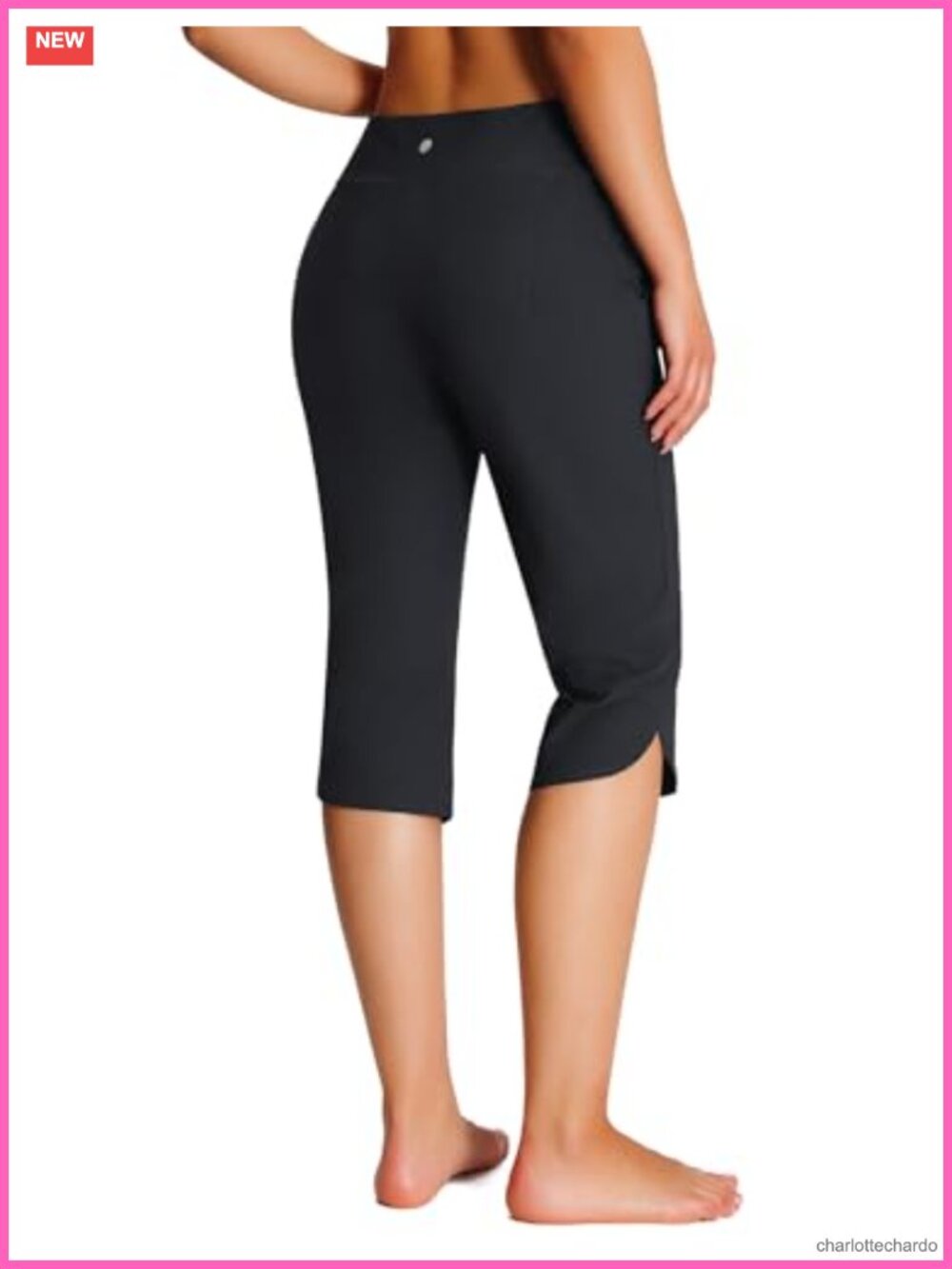 Women's Swim Capris Pants UPF50+ Lightweight Modest High Rise with Pockets